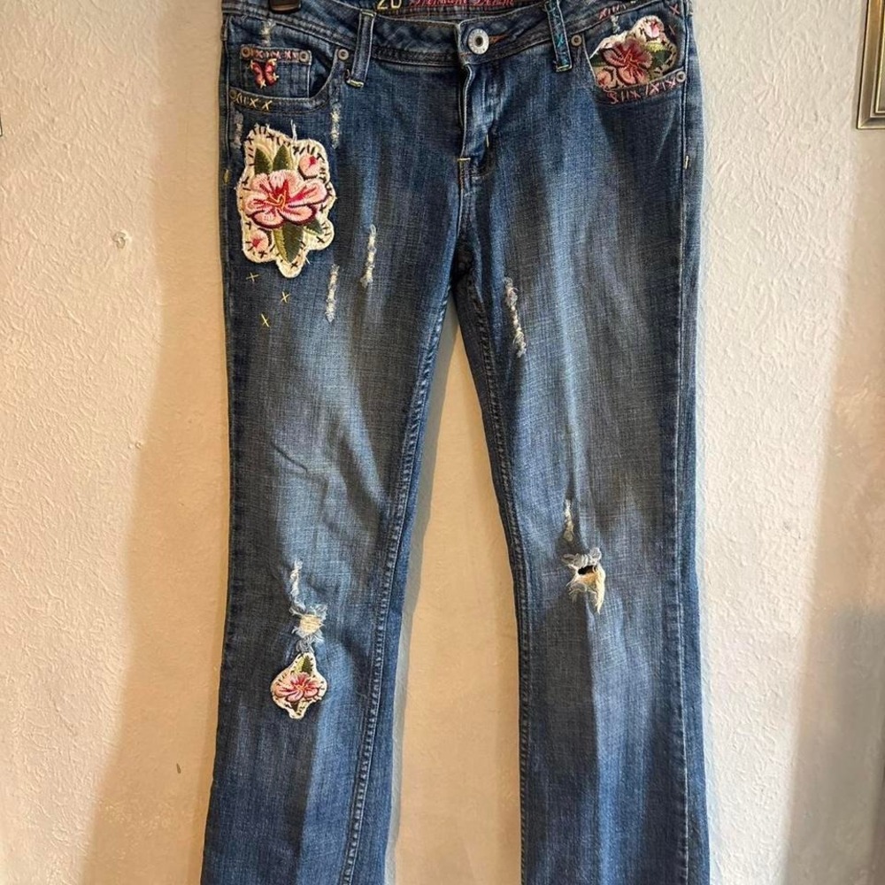 Y2K‎ embroidered Jeans